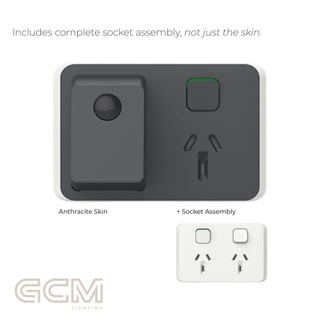 Iconic Socket Collection - Anthracite
