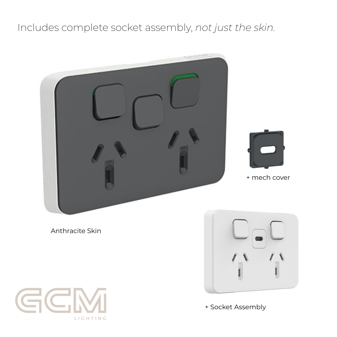 Iconic Socket Collection - Anthracite