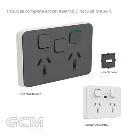 Iconic Socket Collection - Anthracite