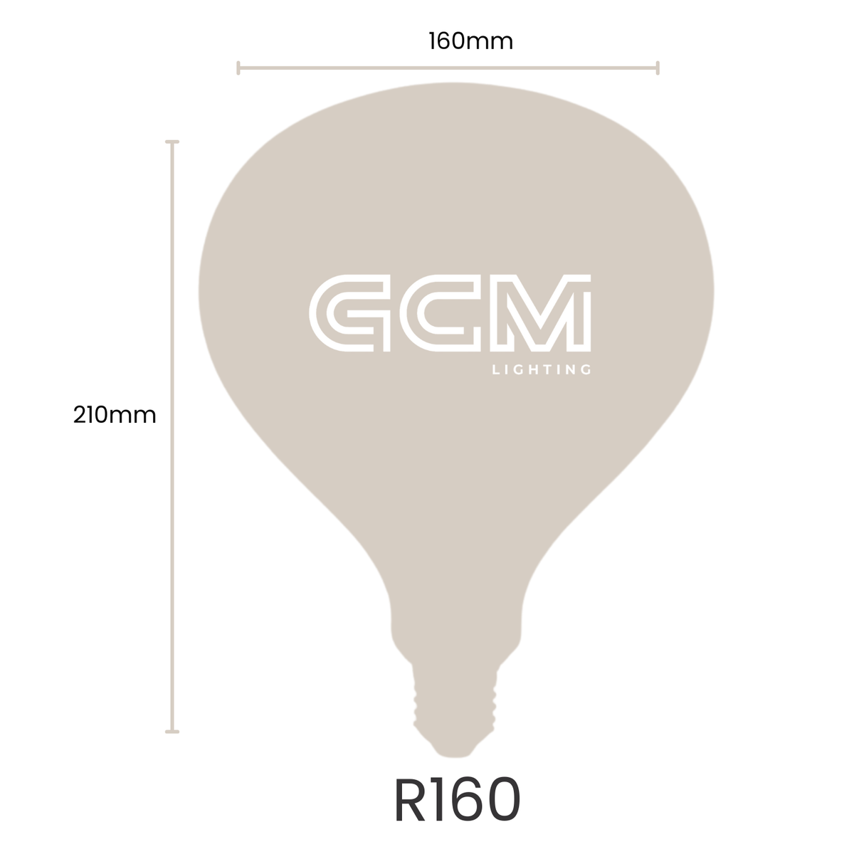R160 Porcelain Opal Vintage LED E27 Globe