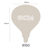 R160 Porcelain Opal Vintage LED E27 Globe