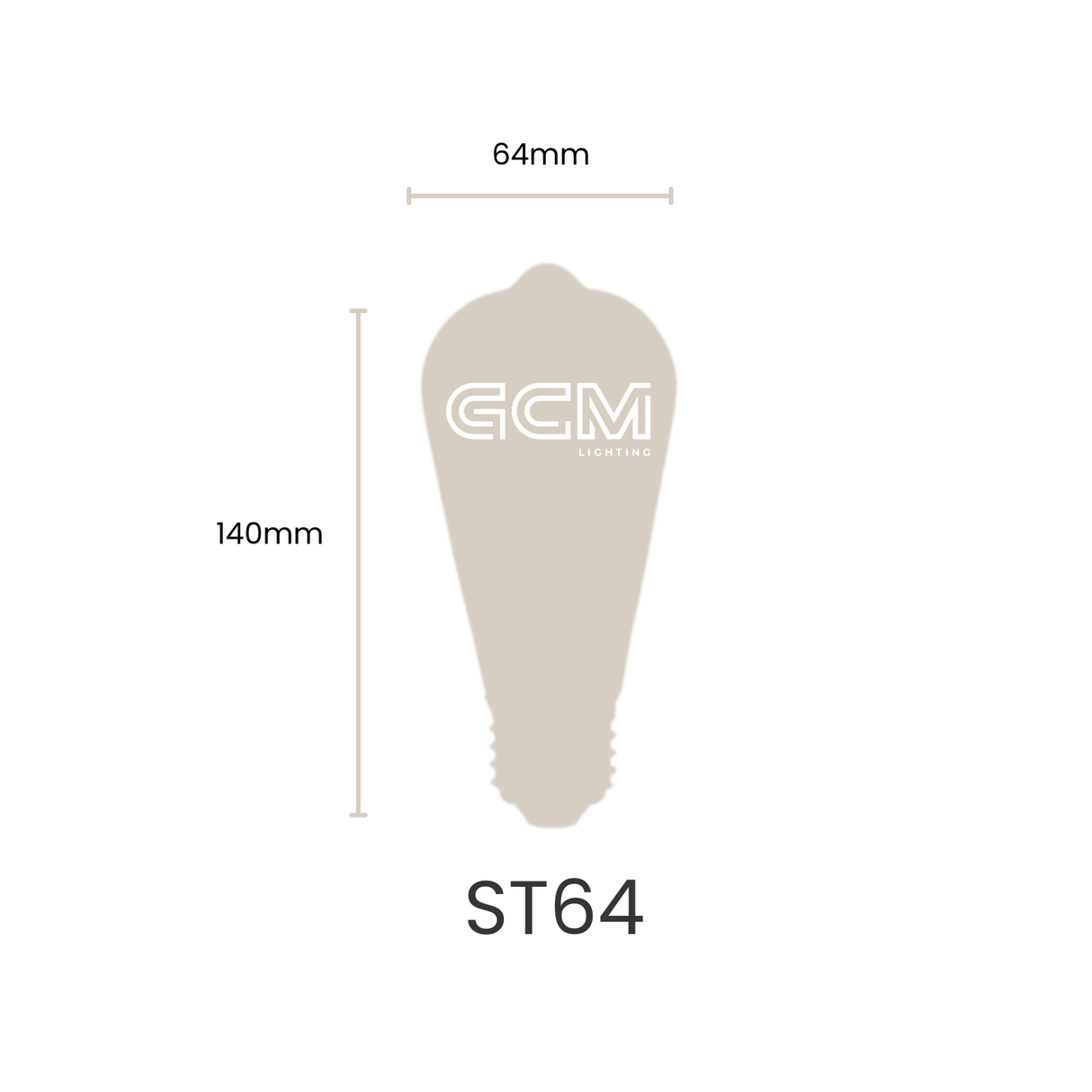 ST64 Vintage Retro Opal LED E27 Globe