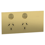 Solis T - Brushed Brass - Socket Collection