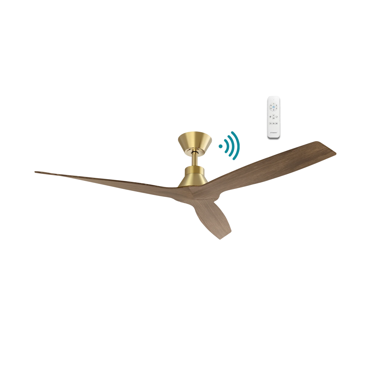 Triumph DC ceiling fan - Walnut Timber finish