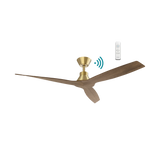 Triumph DC ceiling fan - Walnut Timber finish
