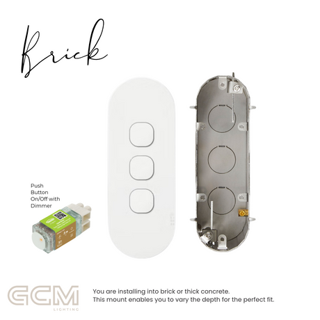 ZETR - 12 / Surface - Matte White Switch 1 - 4 Gang