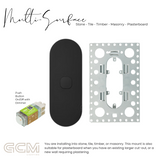 ZETR - 12 / Surface - Matte Black Switch 1 - 4 Gang