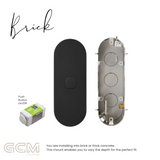 ZETR - 12 / Surface - Matte Black Switch 1 - 4 Gang