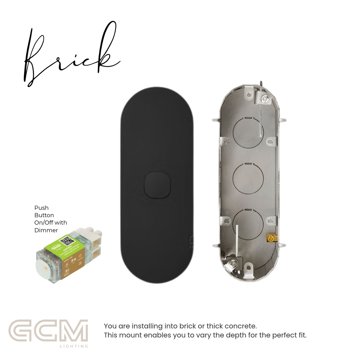 ZETR - 12 / Surface - Matte Black Switch 1 - 4 Gang