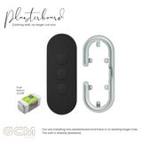 ZETR - 12 / Surface - Matte Black Switch 1 - 4 Gang