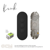 ZETR - 12 / Surface - Matte Black Switch 1 - 4 Gang