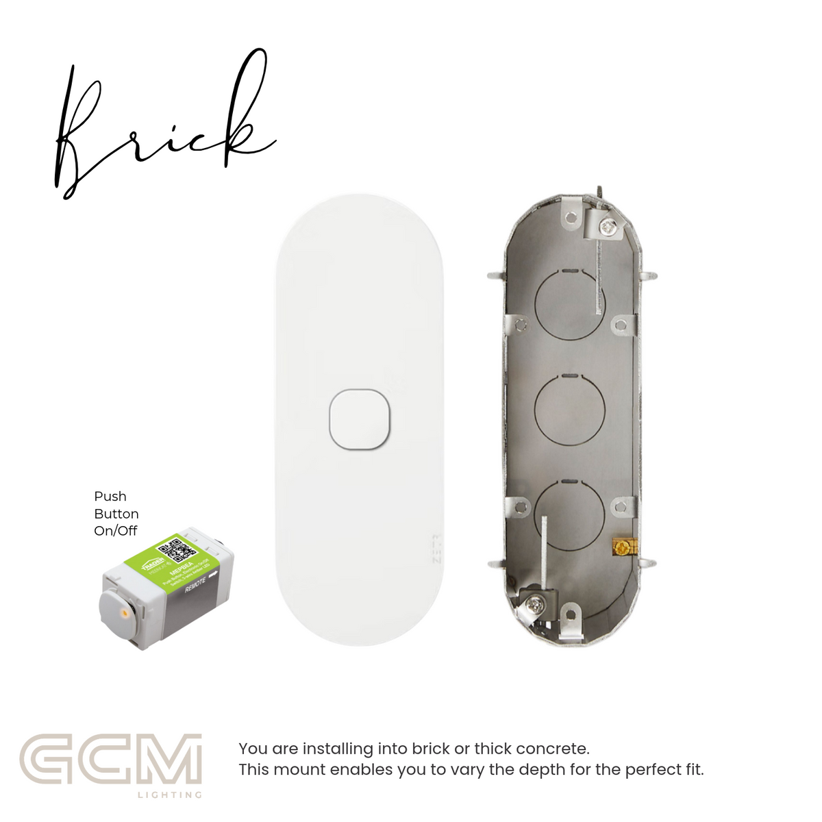ZETR - 12 / Surface - Matte White Switch 1 - 4 Gang