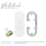 ZETR - 12 / Surface - Matte White Switch 1 - 4 Gang