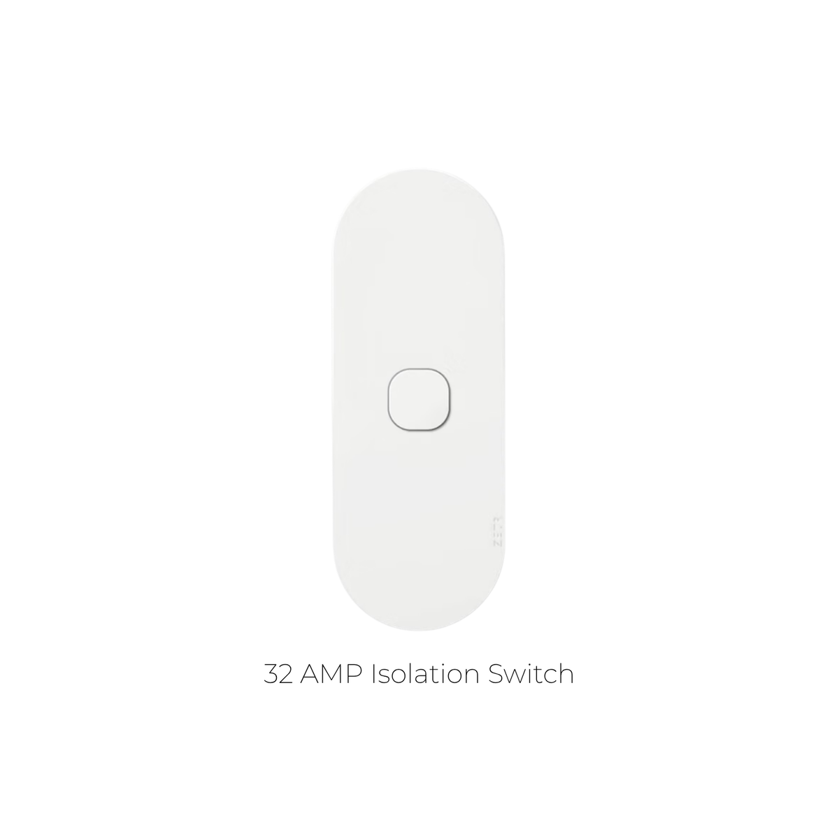 ZETR - 12 / Surface - Matte White 1 Gang Isolation Switch