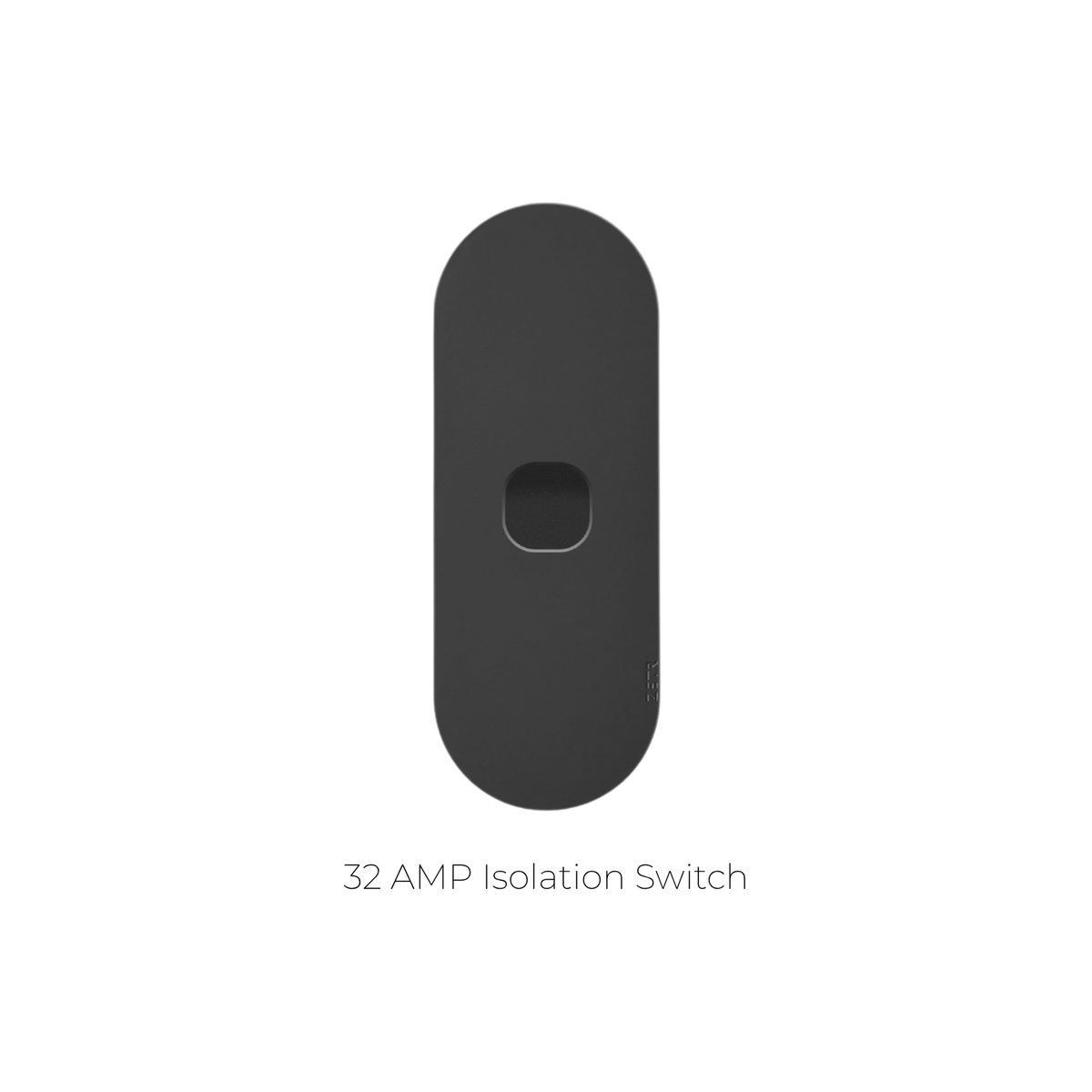 ZETR - 12 / Surface - Matte Black 1 Gang Isolation Switch