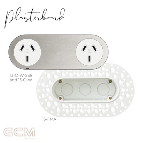 ZETR - 13 / Flush - Steel Double Outlet