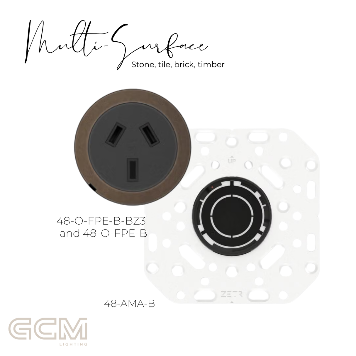ZETR - 48 / Flush - Bronze Single Outlet