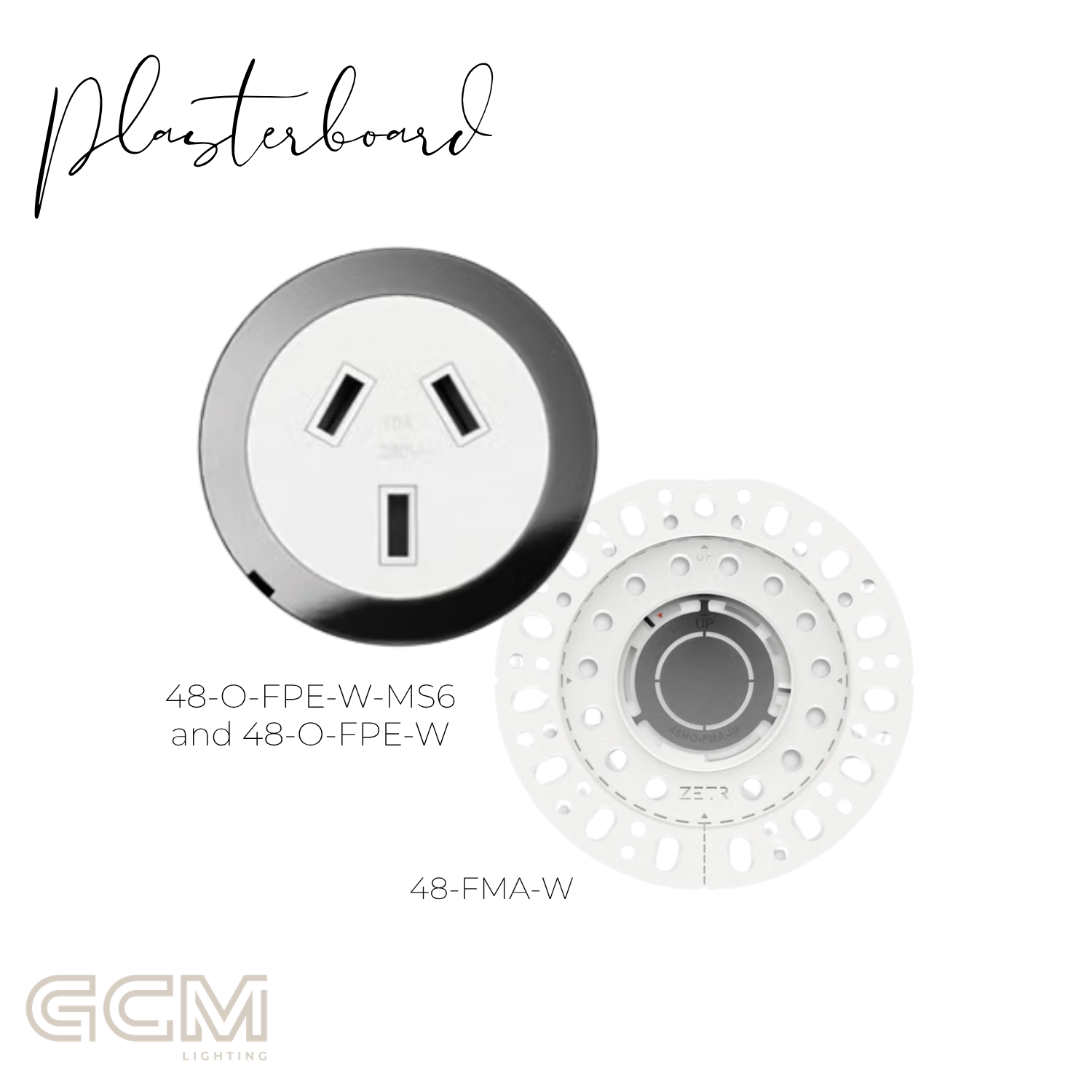 ZETR - 48 / Flush - Mirror Steel Single Outlet
