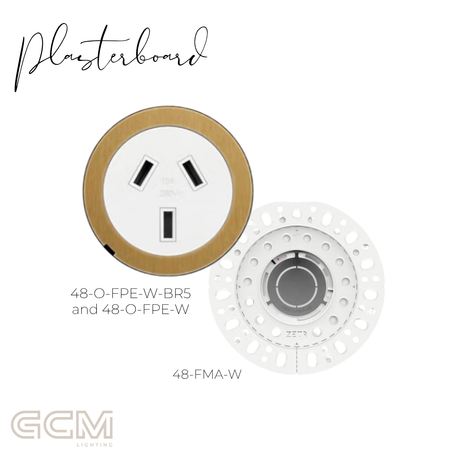 ZETR - 48 / Flush - Brass Steel Single Outlet