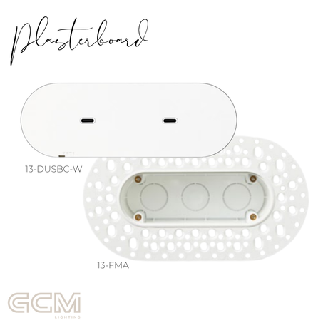 ZETR - 13 / Flush - Matte White Dual USBC Module
