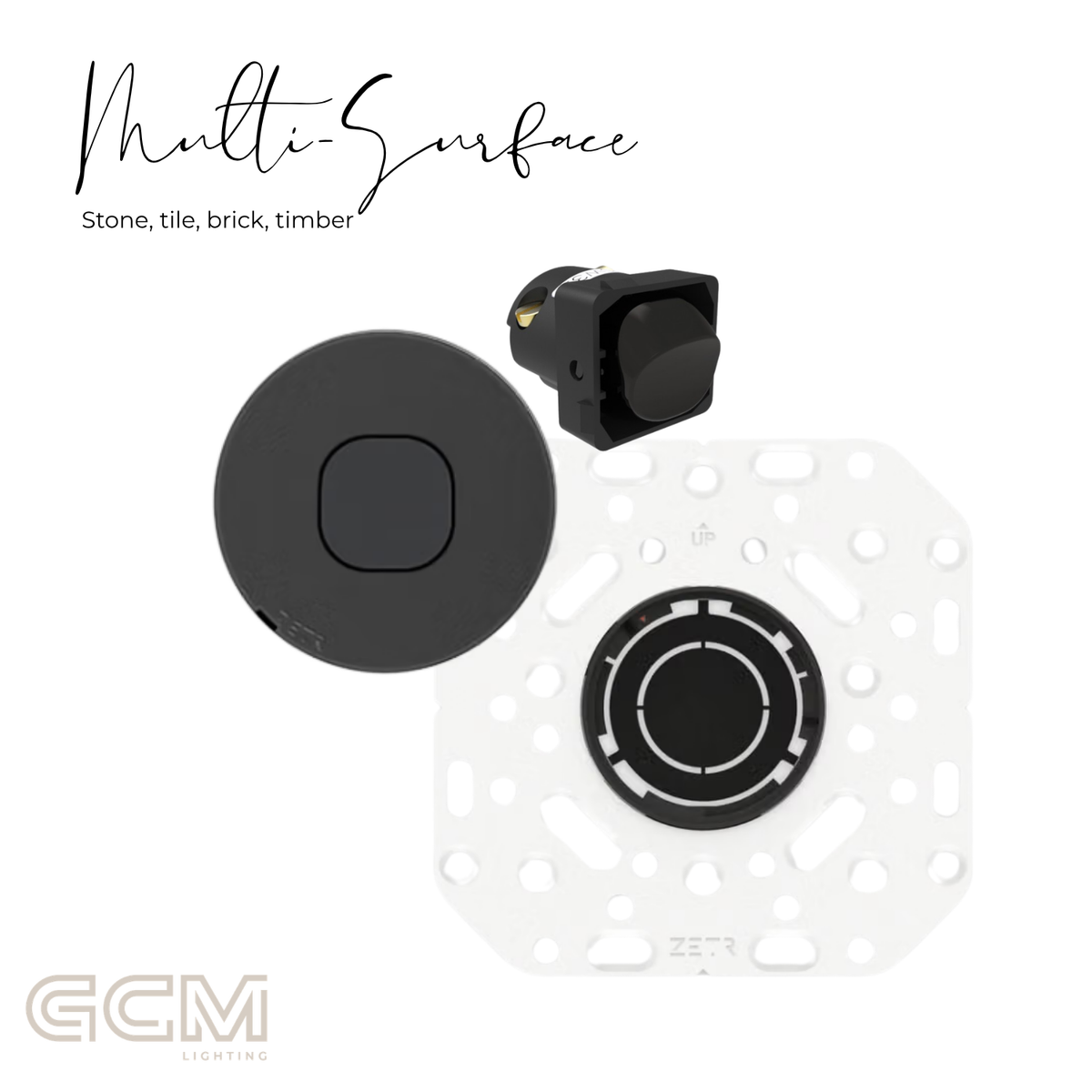 ZETR - 48 / Flush - Matte Black 1 Gang Isolation Switch