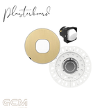 ZETR - 48 / Flush - Natural Brass & White 1 Gang Isolation Switch