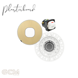 ZETR - 48 / Flush - Natural Brass & White 1 Gang Isolation Switch