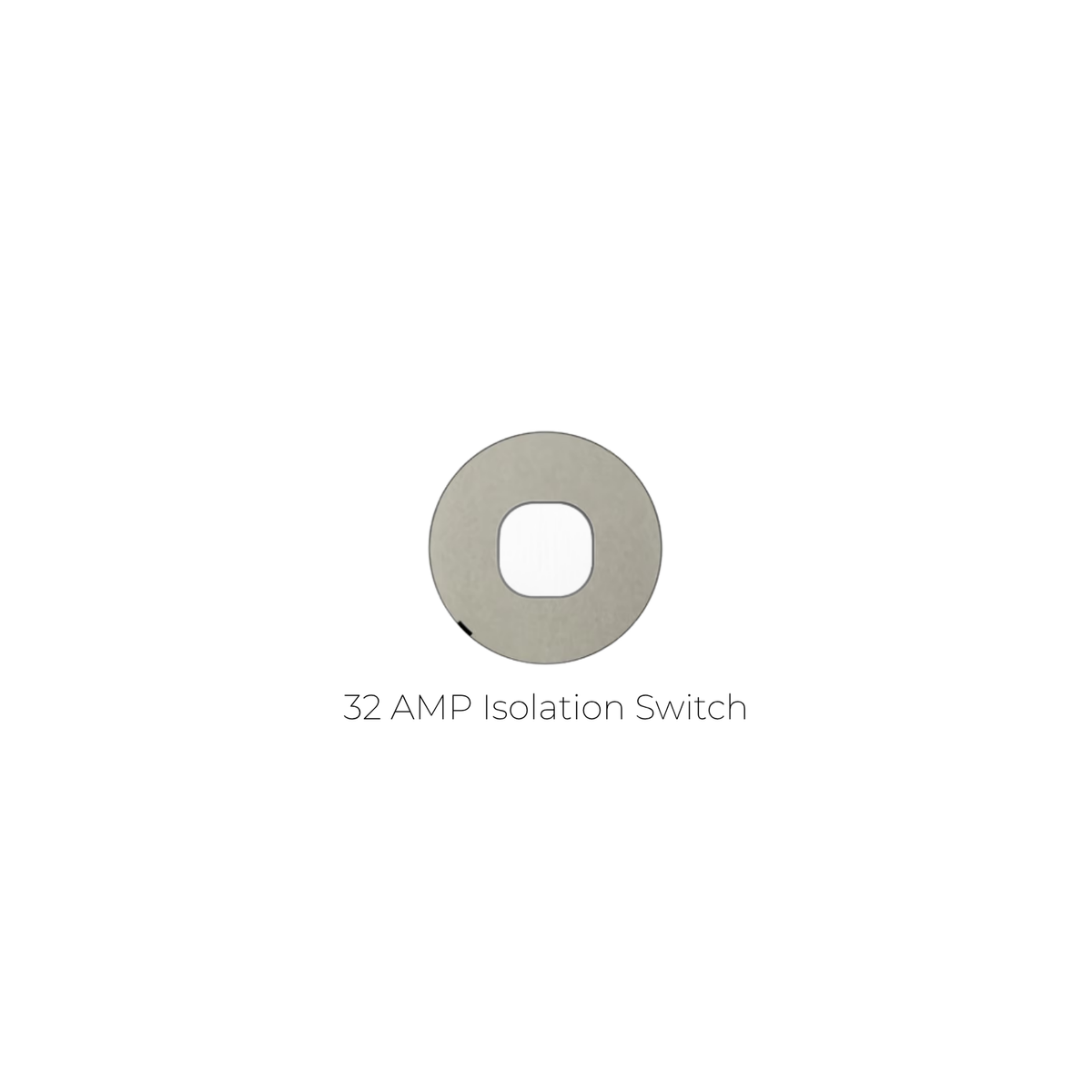 ZETR - 48 / Flush - Nickel & White 1 Gang Isolation Switch