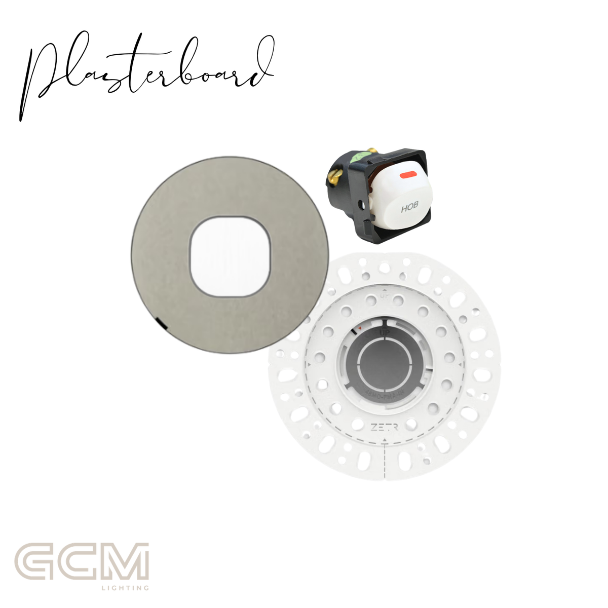 ZETR - 48 / Flush - Nickel & White 1 Gang Isolation Switch