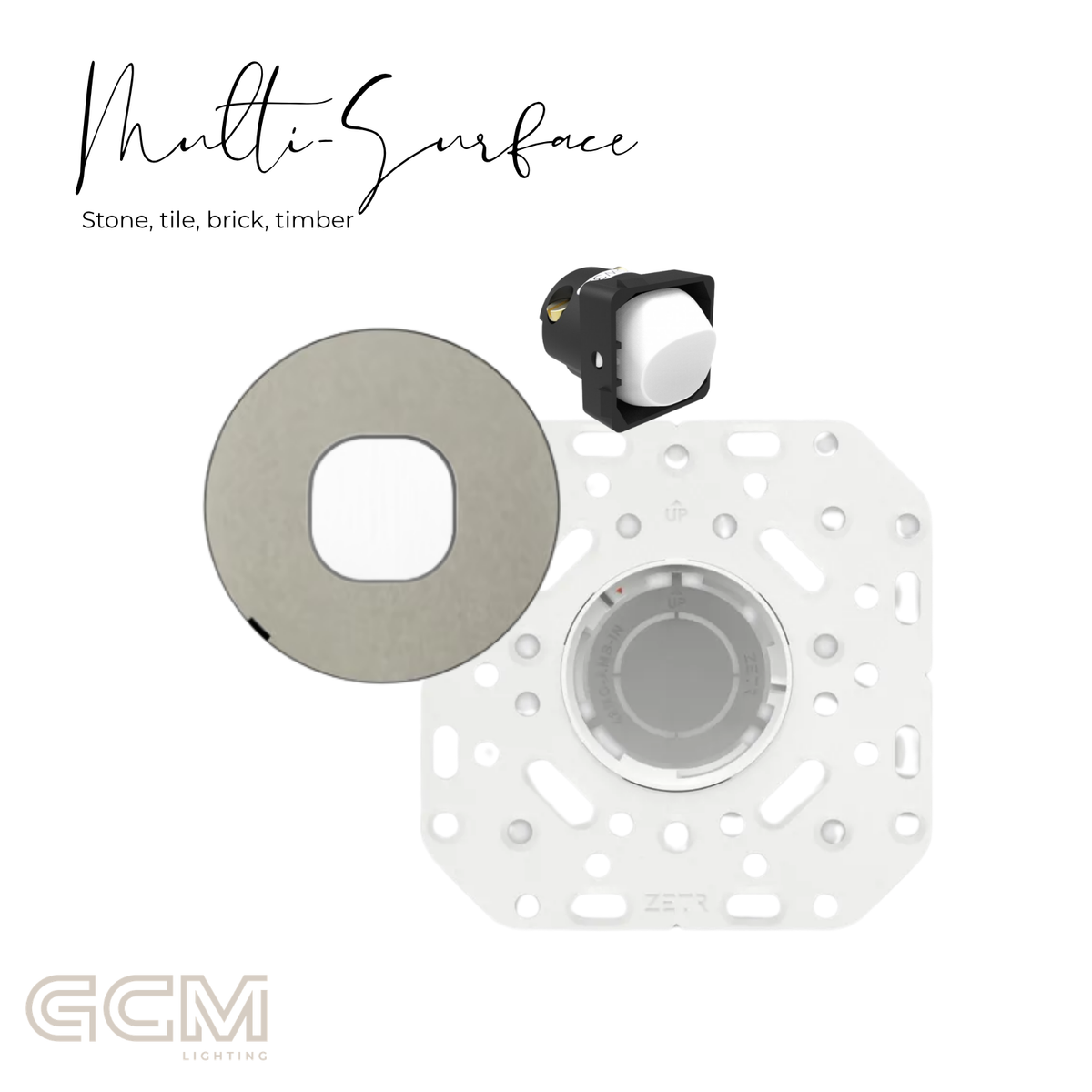 ZETR - 48 / Flush - Nickel & White 1 Gang Isolation Switch