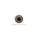 ZETR - 48 / Flush - Aged Brass & Black 1 Gang Isolation Switch
