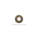ZETR - 48 / Flush - Aged Brass & White 1 Gang Isolation Switch