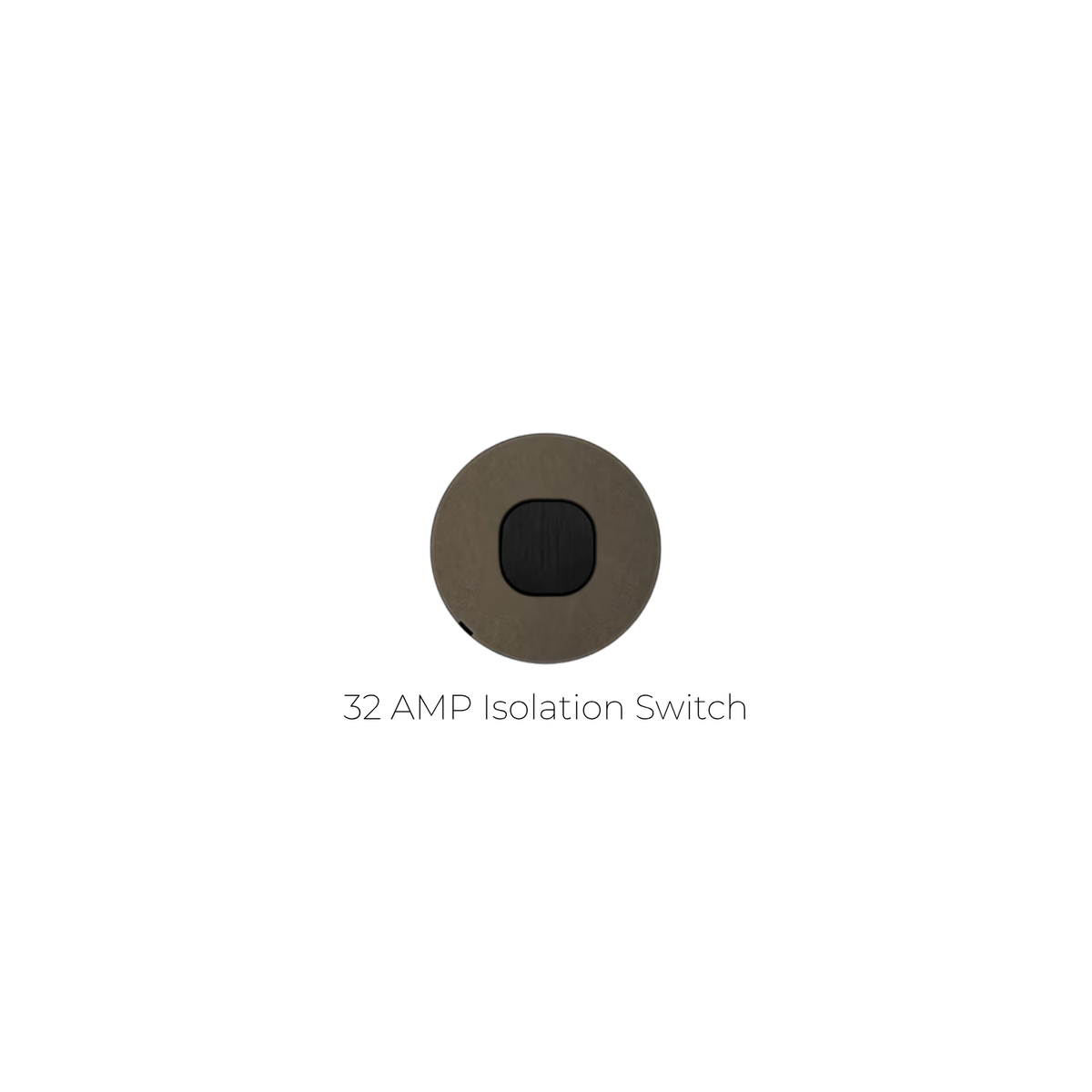 ZETR - 48 / Flush - Bronze & Black 1 Gang Isolation Switch