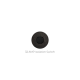 ZETR - 48 / Flush - Black Steel & Black 1 Gang Isolation Switch
