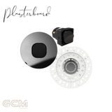 ZETR - 48 / Flush - Mirror Steel & Black 1 Gang Isolation Switch
