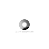 ZETR - 48 / Flush - Mirror Steel & White 1 Gang Isolation Switch