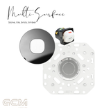 ZETR - 48 / Flush - Mirror Steel & White 1 Gang Isolation Switch