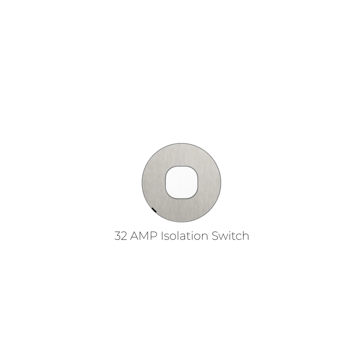 ZETR - 48 / Flush - Steel & White 1 Gang Isolation Switch