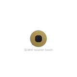 ZETR - 48 / Flush - Brass & Black 1 Gang Isolation Switch