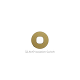 ZETR - 48 / Flush - Brass & White 1 Gang Isolation Switch