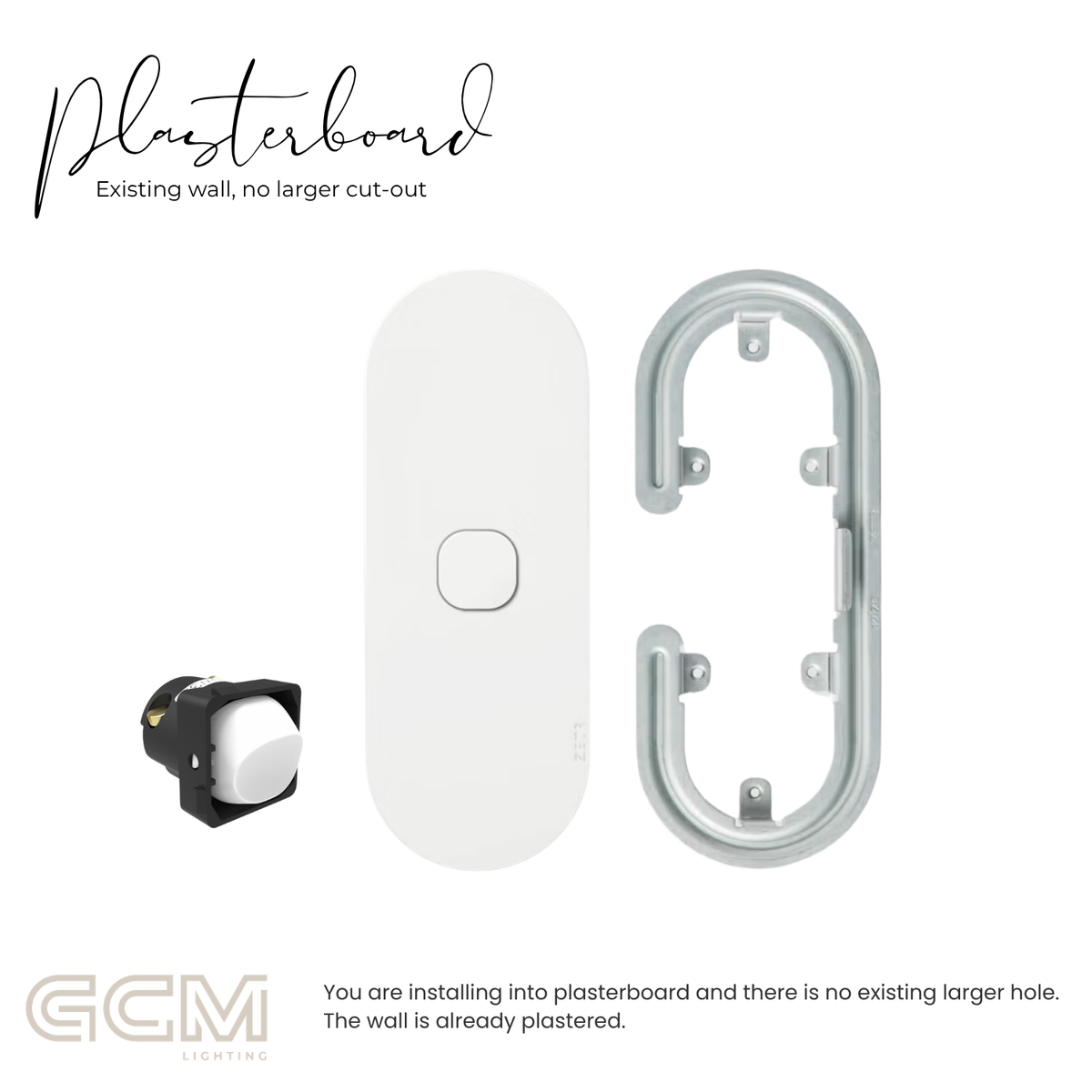 ZETR - 12 / Surface - Matte White 1 Gang Isolation Switch