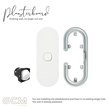 ZETR - 12 / Surface - Matte White 1 Gang Isolation Switch