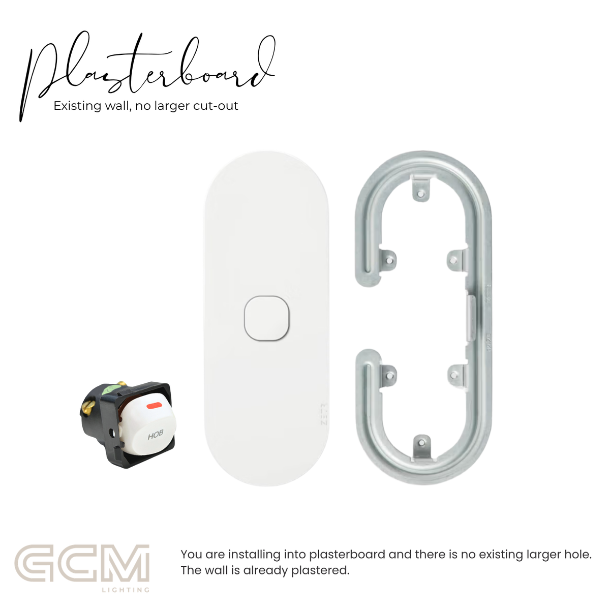 ZETR - 12 / Surface - Matte White 1 Gang Isolation Switch