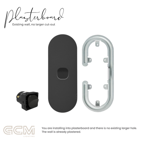 ZETR - 12 / Surface - Matte Black 1 Gang Isolation Switch