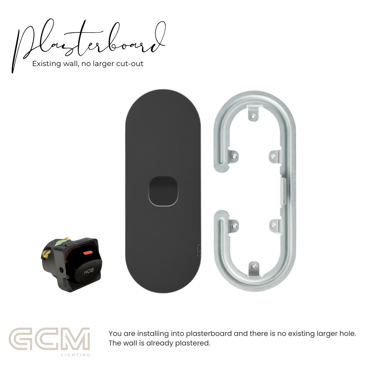 ZETR - 12 / Surface - Matte Black 1 Gang Isolation Switch