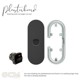 ZETR - 12 / Surface - Matte Black 1 Gang Isolation Switch
