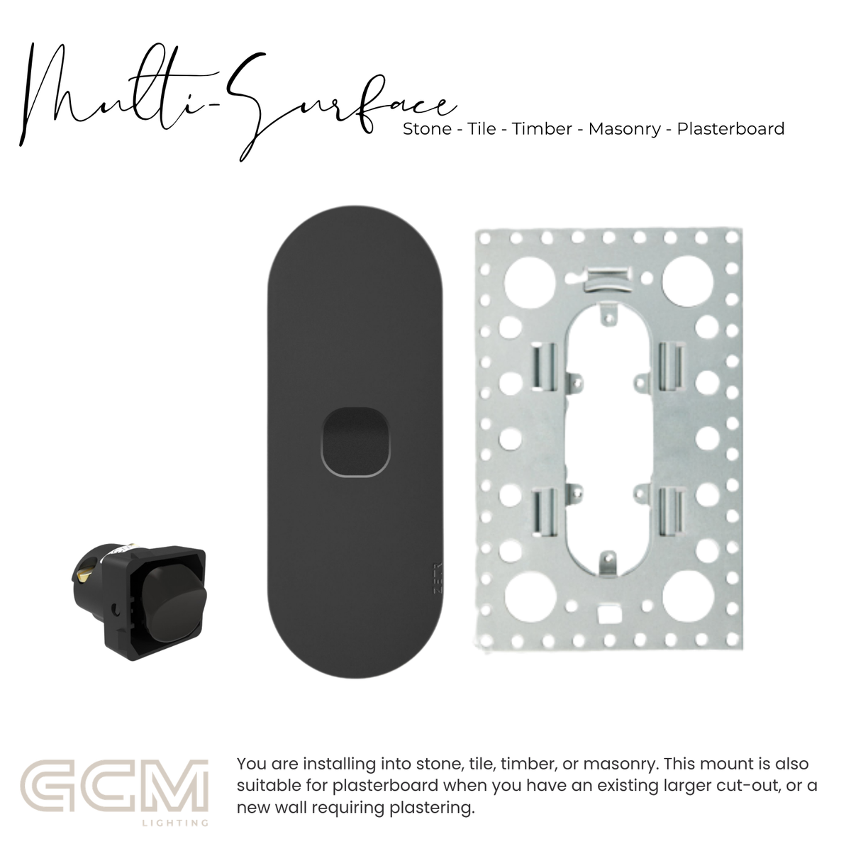 ZETR - 12 / Surface - Matte Black 1 Gang Isolation Switch