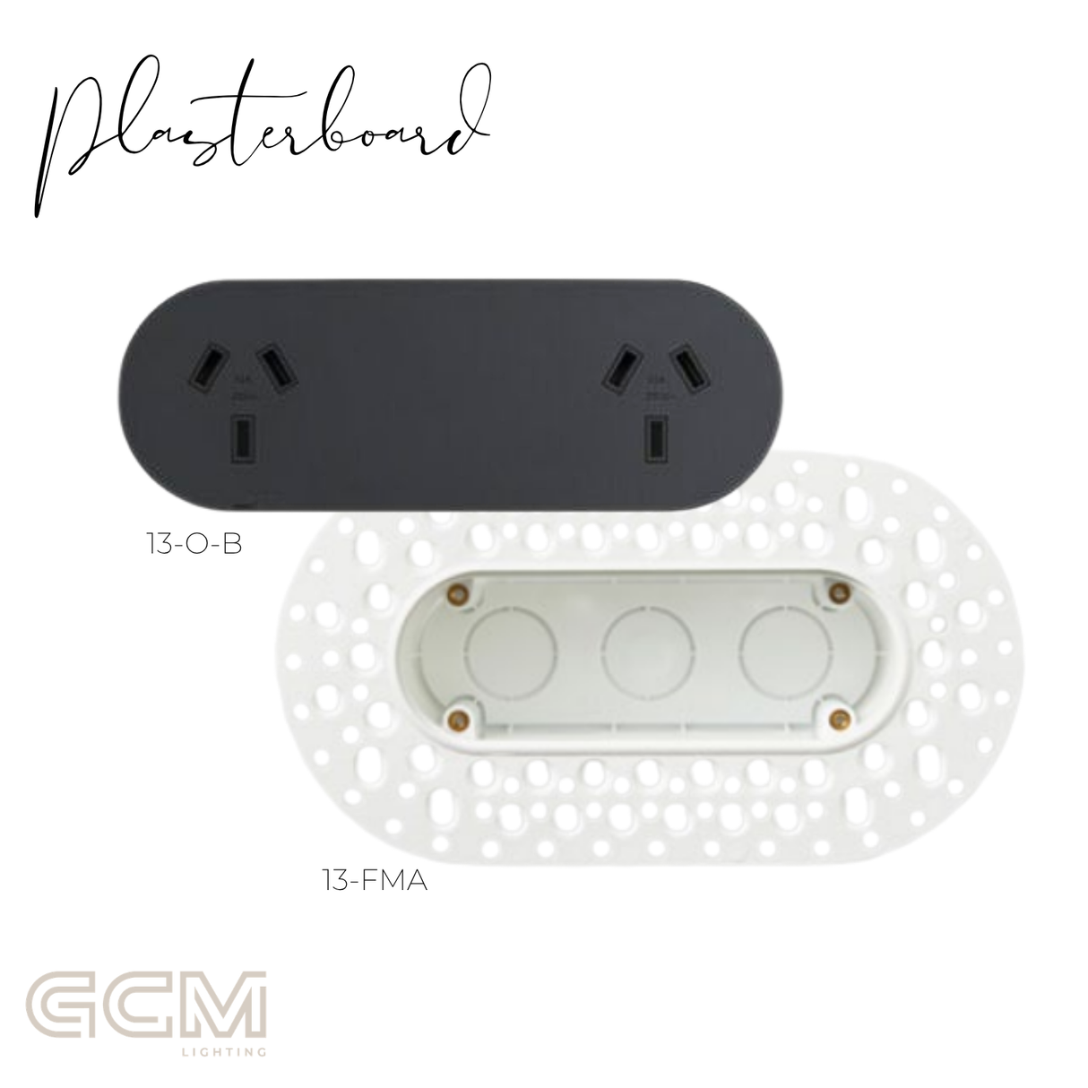 ZETR - 13 / Flush - Matte Black Double Outlet