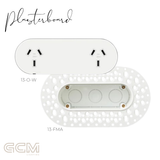 ZETR - 13 / Flush - Matte White Double Outlet