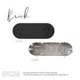 ZETR - 12 / Surface - Matte Black Double Outlet
